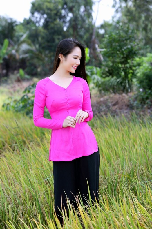 Học Kỹ Thuật May Áo Bà Ba Tay Thường Đơn Giản