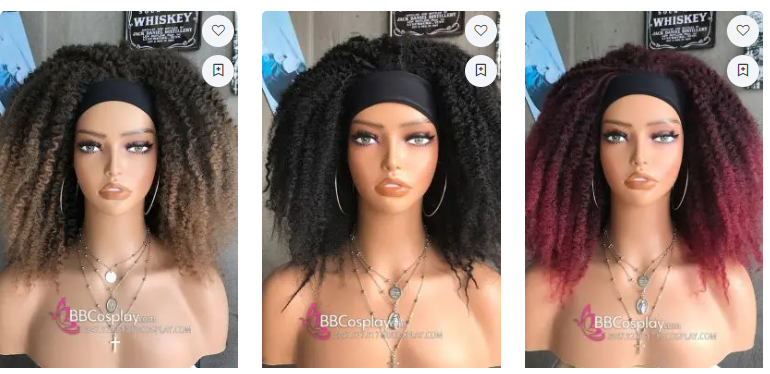 Tóc Giả Xoăn Kiểu Dreadlock Dạng Băng Đô