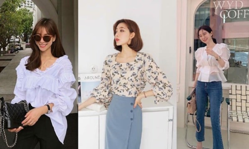 Chiếc áo Blouse với thiết kế dịu dàng, nữ tính