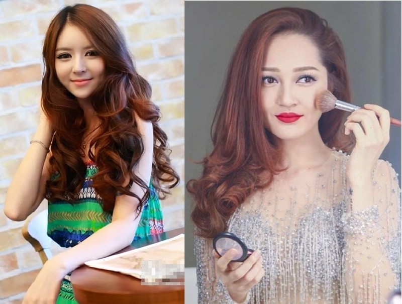 Kiểu tóc dài xoăn lọn