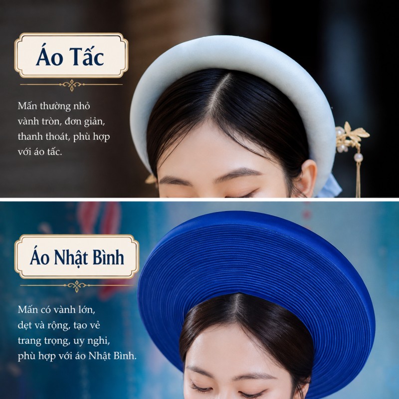 Phân biệt mấn Áo Tấc và Mấn Áo Nhật Bình