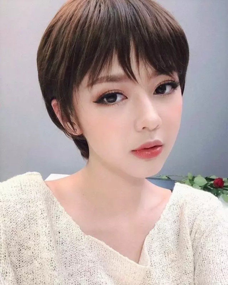 Tóc tém cho nàng mặt dài