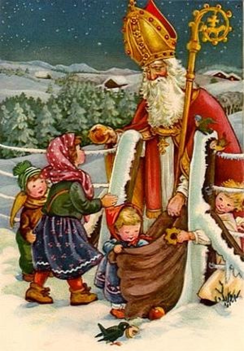 Thánh Nicholas là nhân vật trong truyền thuyết để có ông già noel hiện tại