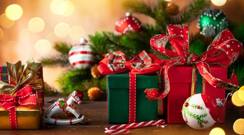 các hộp quà là biểu tượng đặc trưng trong đêm noel