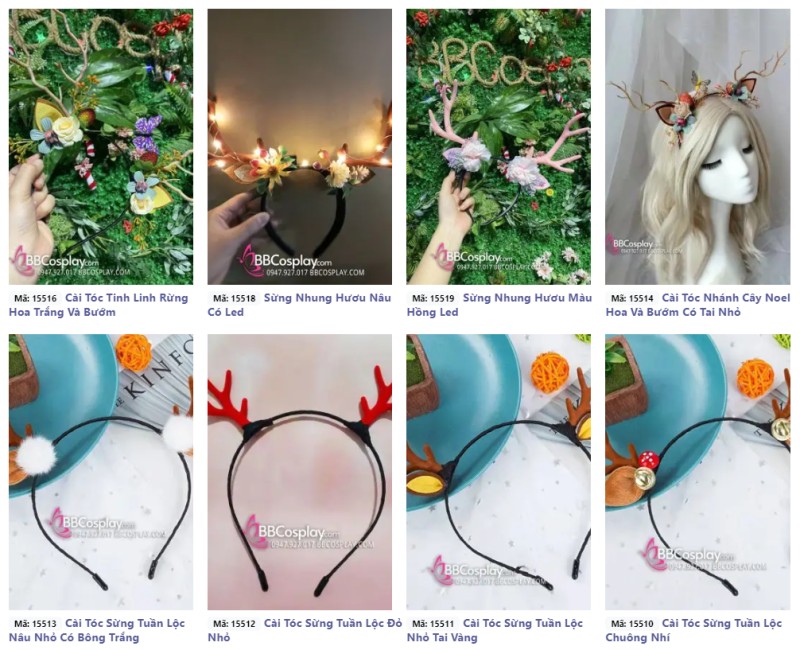 Những mẫu phụ kiện cài tóc Noel siêu xinh 2023