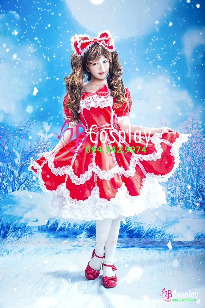Đầm Lolita Đỏ cho mùa noel