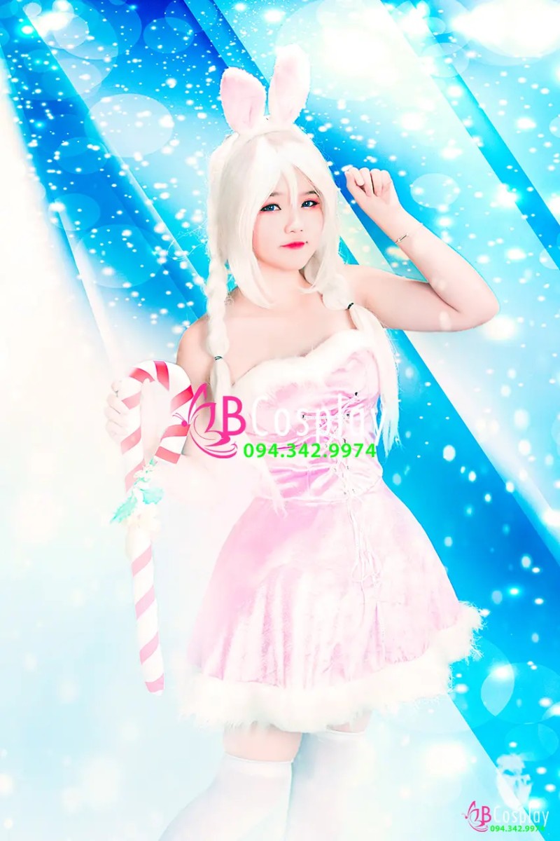 đầm noel hông cúp ngực cực sexy