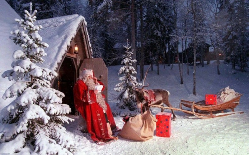 ông già noel sống trên ngọn núi có hình lỗ tai vào những năm 1920