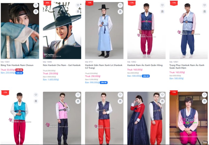 các mẫu hanbok nam thịnh hành được nhiều người săn đón