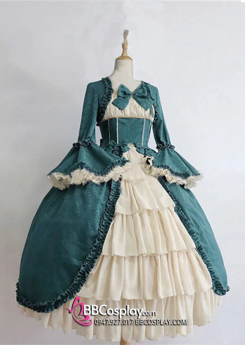 Đầm Lolita Xanh Hầu Gái Lọ Lem - Bigsize Cho Nam