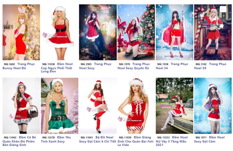 Những mẫu trang phục Noel Sexy 2023