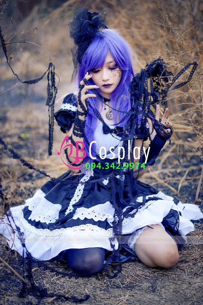 Đầm Lolita Đen Trắng quyến rũ