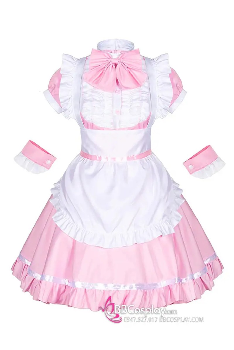 Trang Phục Maid Mẫu Mới Màu Hồng 2023