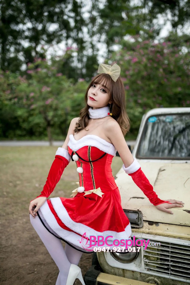 đầm noel nữ cúp ngực cực xinh