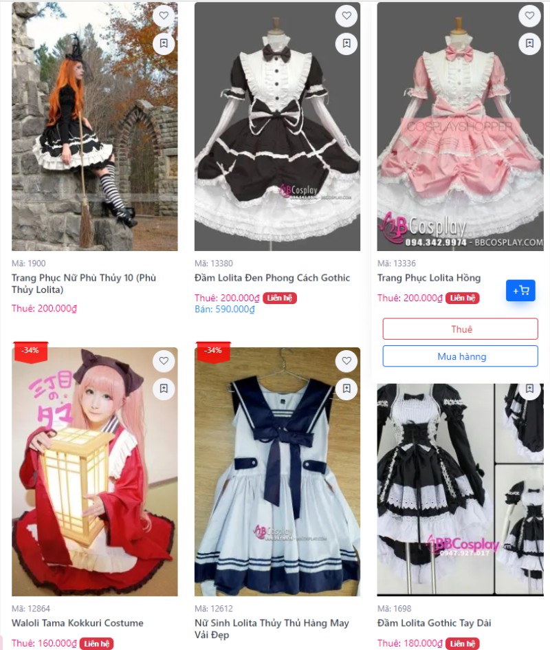 một số mẫu đầm lolita đơn giản nhưng được rất nhiều người thích