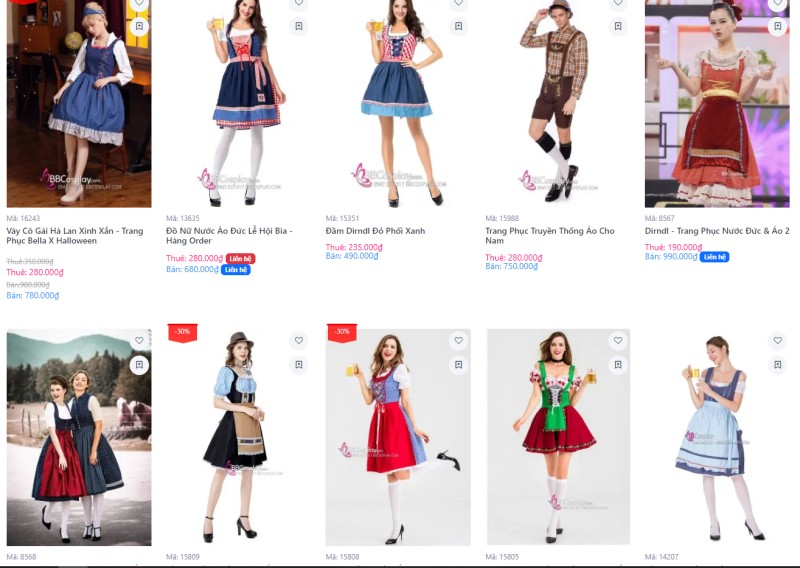 các mẫu bia đức hot nhất tại shop bbcosplay