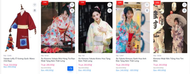 các mẫu yukata hot hit hiện nay được nhiều người săn đón