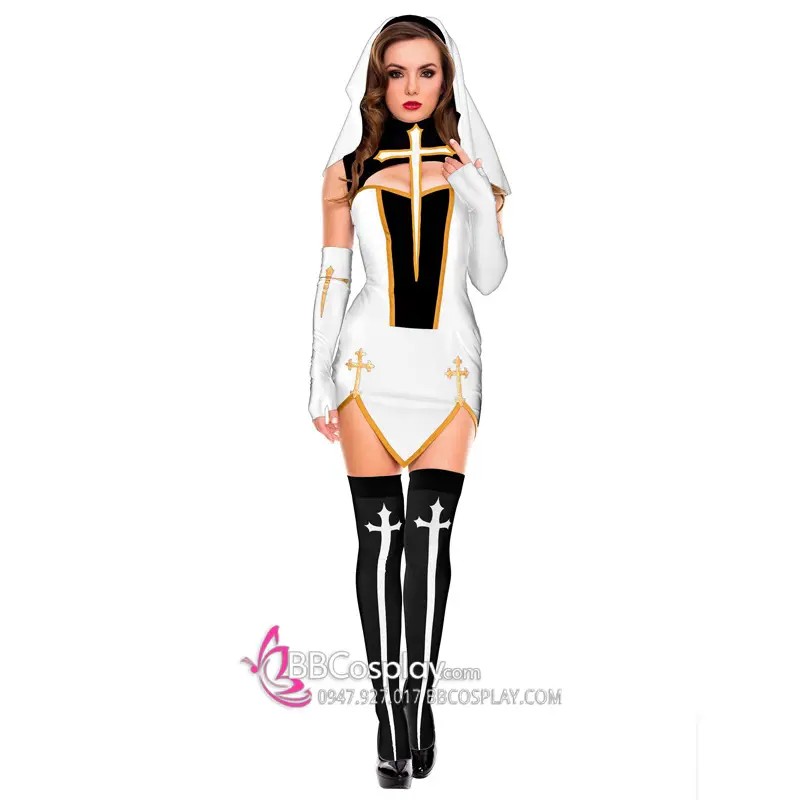 Trang Phục Valak Sexy Có Kèm Vớ đen rất phù hợp cho các thích phong cách nữa kín nữa hở