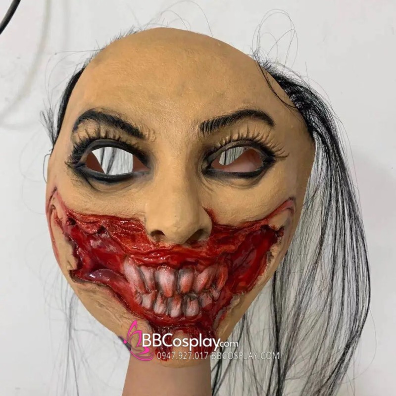 mặt nạ zombie quỷ cười kinh dị