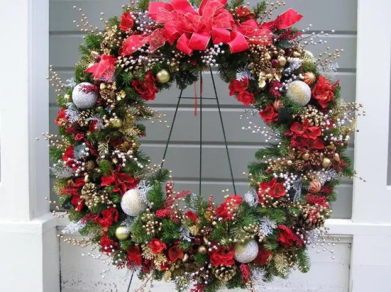 vòng lá mùa vọng biểu tượng noel