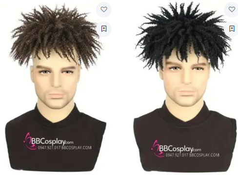 Tóc Giả Xoăn Kiểu Dreadlock Mẫu Nữa Đầu cho nam