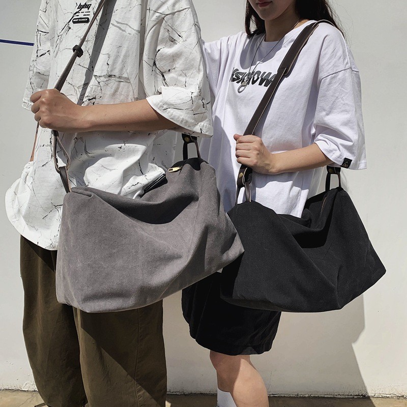 Vải bố may túi xách.