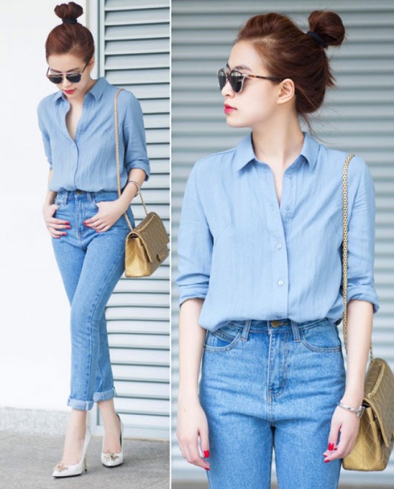 Sơ vin áo sơ mi mang lại cảm giác vừa lịch sự vừa trẻ trung tươi sáng