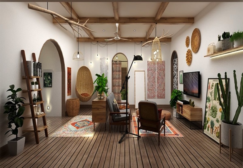 Phong cách bohemian trong nội thất