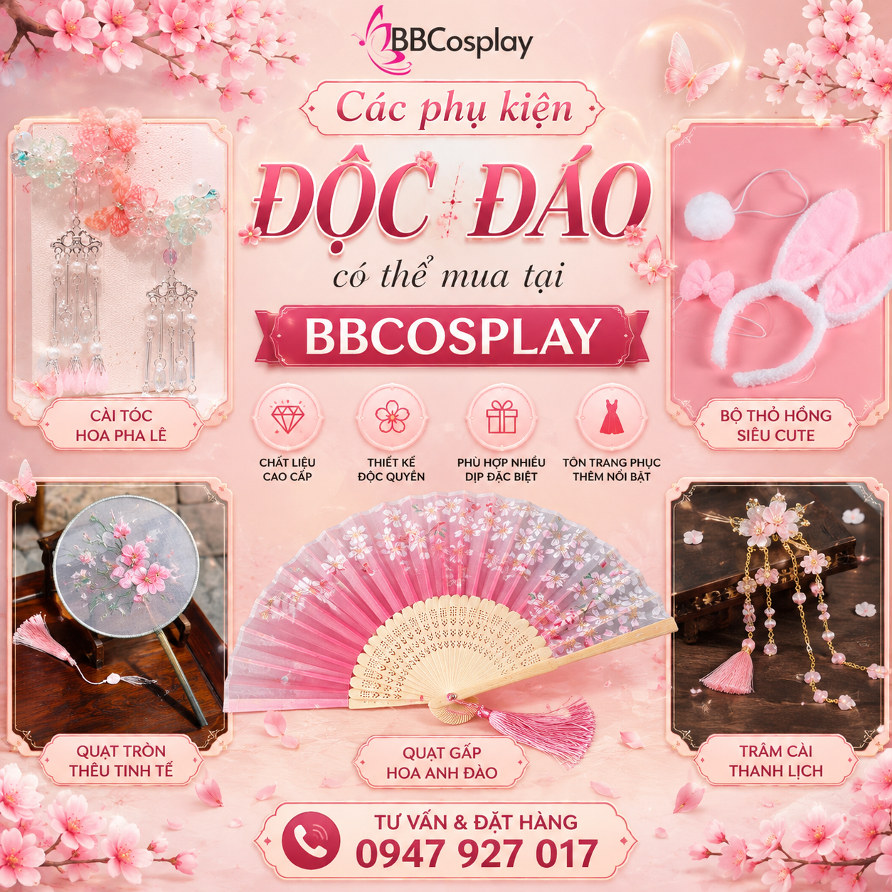 Các phụ kiện đi kèm dành cho bé toả sáng đêm Trung Thu