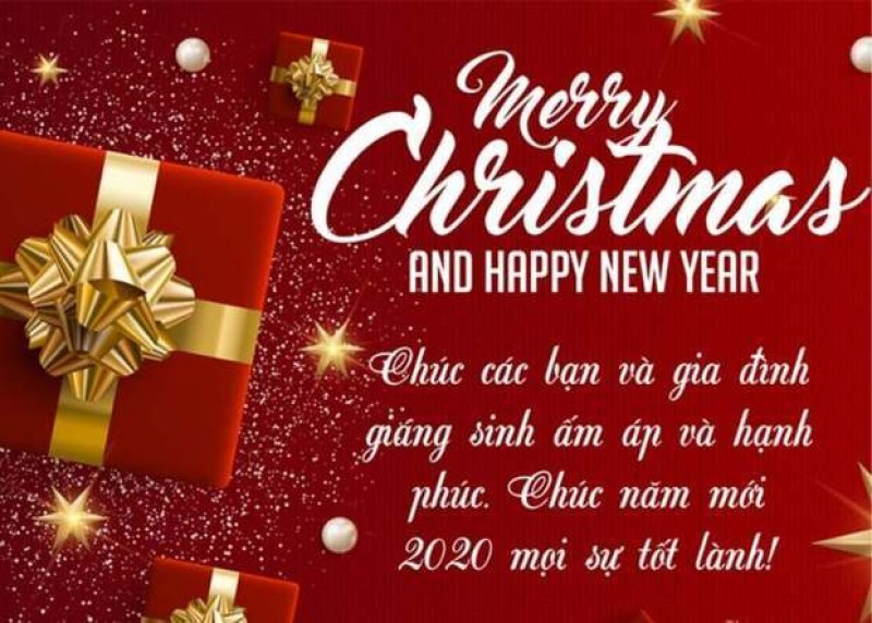 Mẫu thiệp chúc mừng Giáng Sinh và Năm mới cho khách hàng (Nguồn: Internet)
