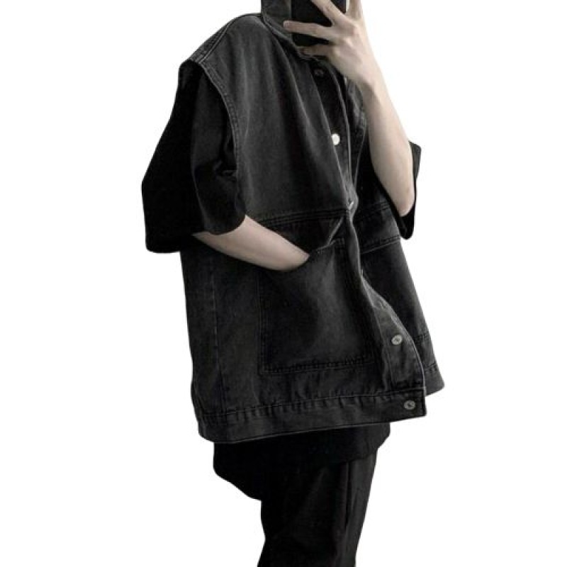 Kiểu áo khoác gile denim dành cho nam