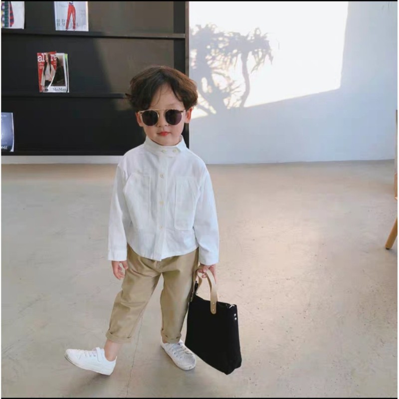 Học cách mix đồ cho bé trai phong cách Hàn Quốc