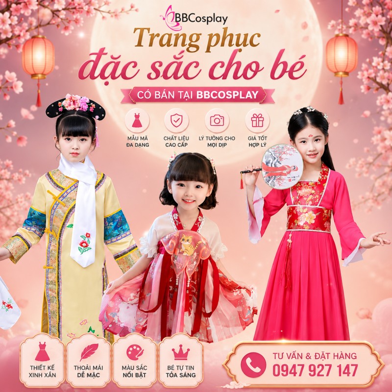 Váy thêu hình làm duyên cho các bé