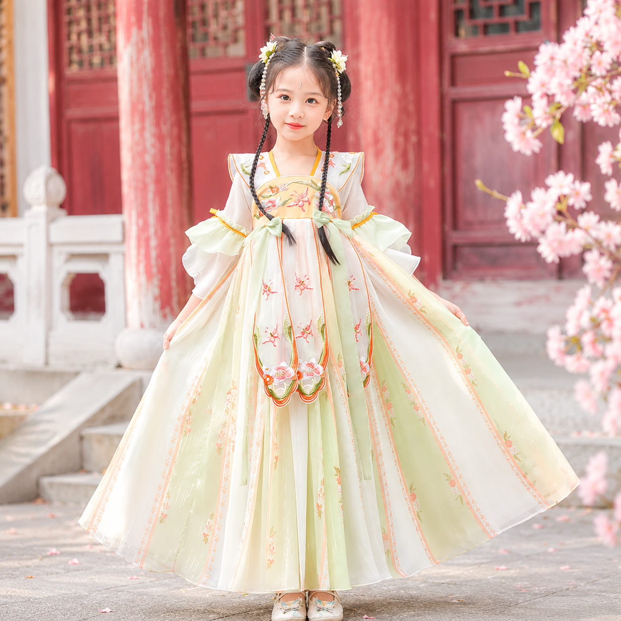 Đầm trung thu cho bé gái hoá thân tiên tử