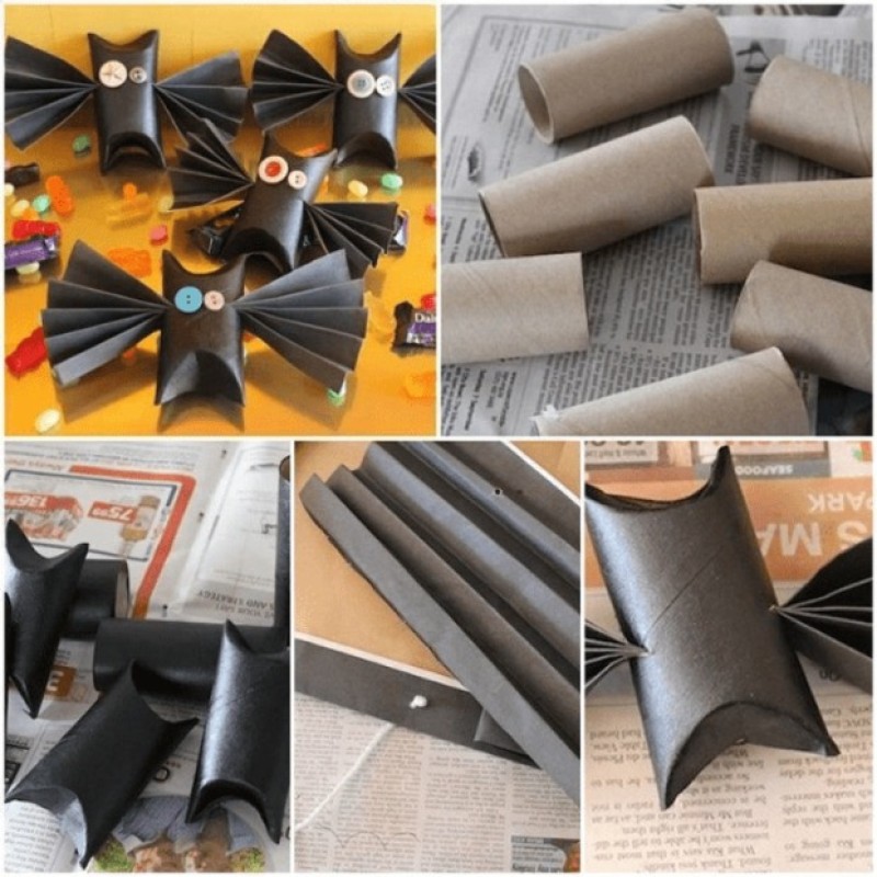 Trang trí Halloween bằng giấy vệ sinh (Nguồn: Internet)