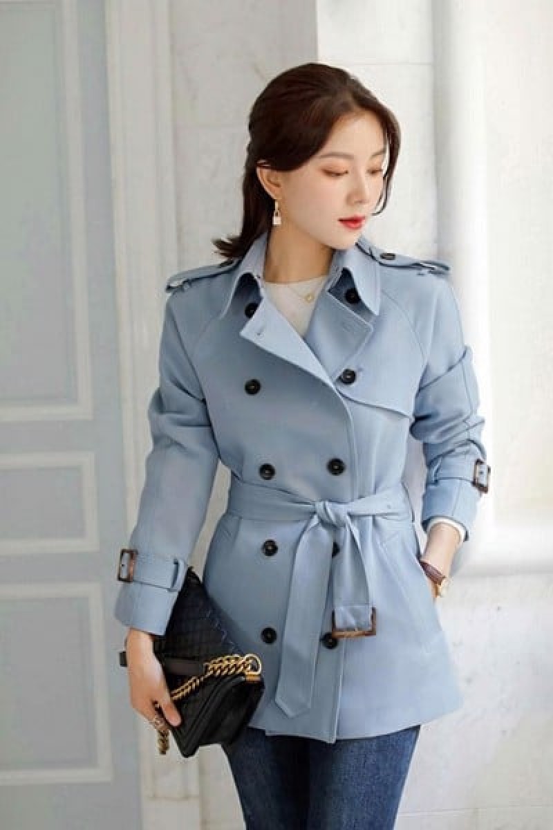 Áo trench coat dáng ngắn