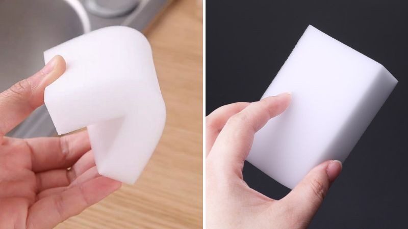 Dùng nước rửa chén và miếng bọt biển