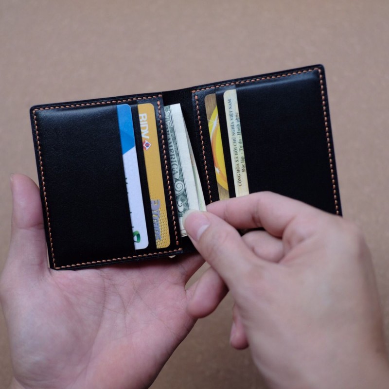 Ví mini card cầm tay nam