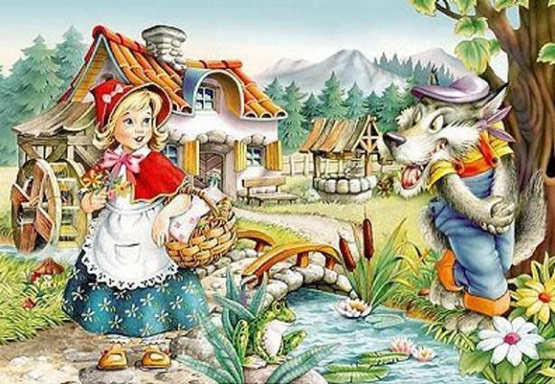 Truyện Cổ Tích: Cô Bé Quàng Khăn Đỏ