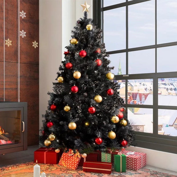 Ý Tưởng Táo Bạo Cho Cây Thông Noel Màu Đen Hiện Đại