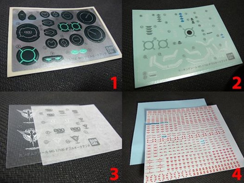 Các loại decal trong Gunpla