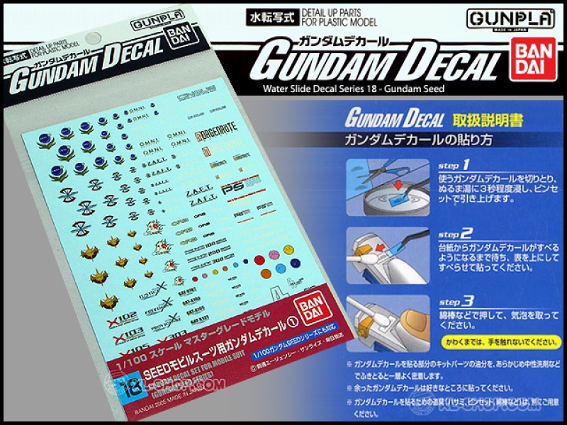 Decal nước của Gunpla