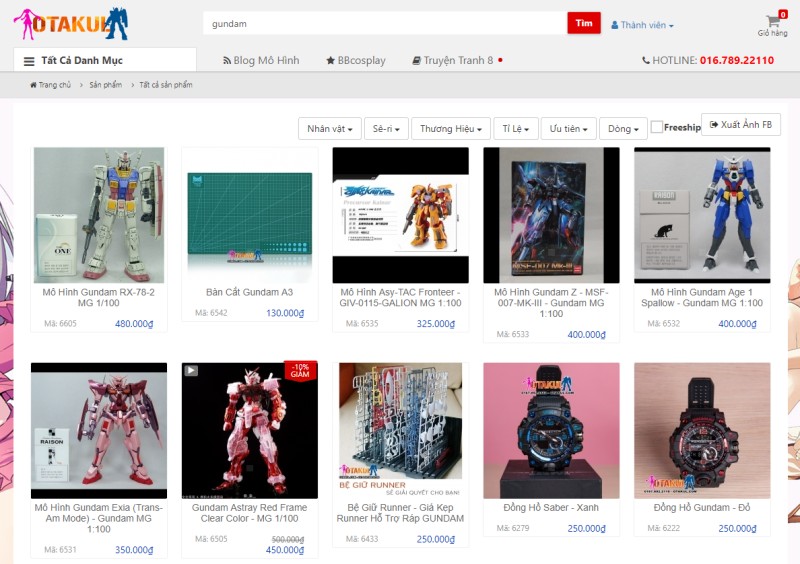 Mua Gunpla rẻ tại Otakul.com